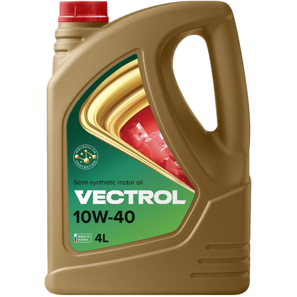 Изображение товара Полусинтетическое моторное масло VECTROL 10W40 SG/CD 4 литра для легковых грузовых и мотоциклов