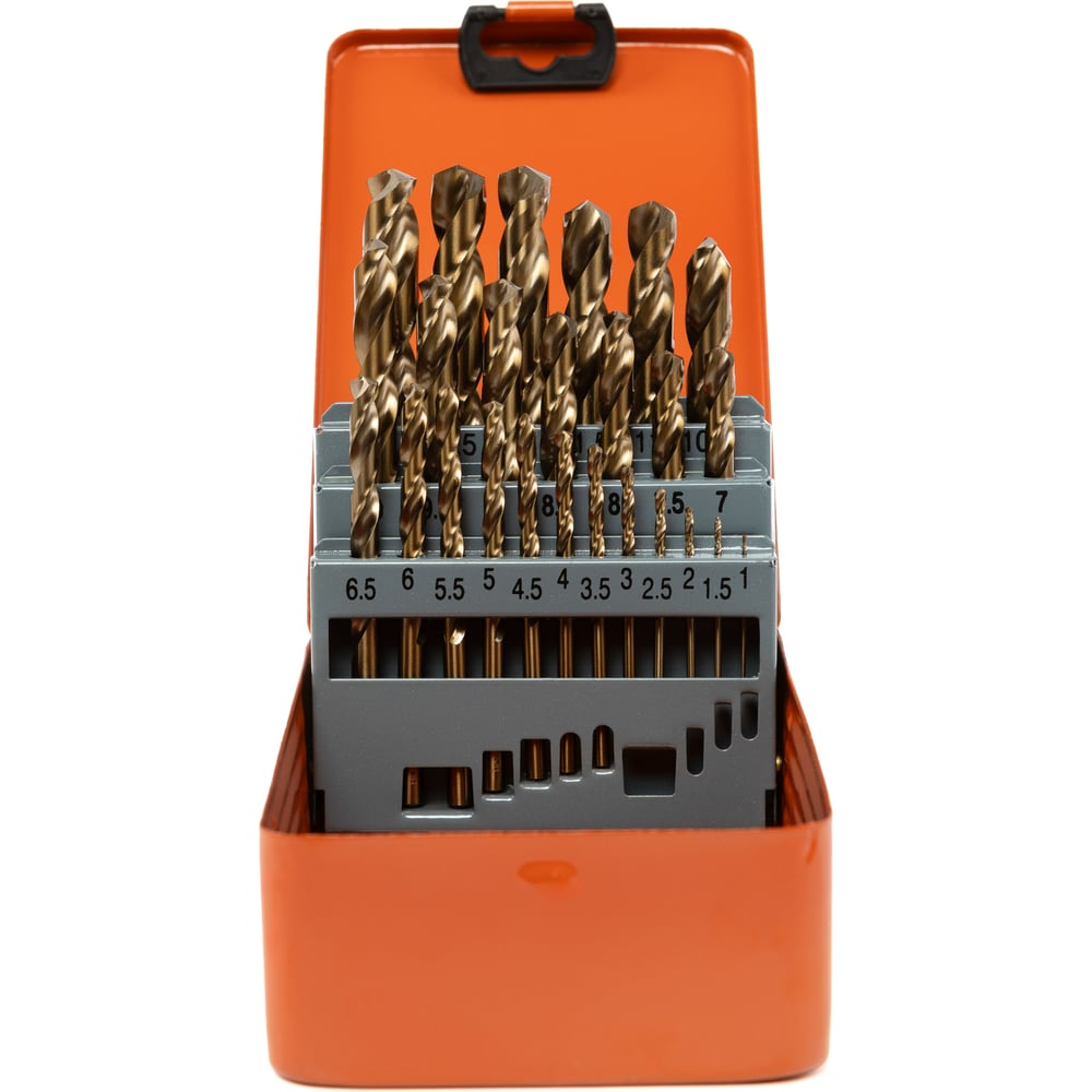 Изображение товара Набор сверл по металлу HORTZ 1-13 25 шт металлический кейс