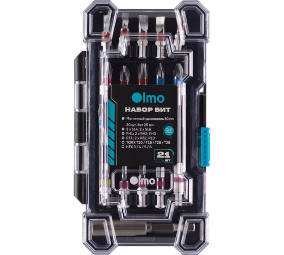 Изображение товара Набор бит OLMO 346793 CRV (21 шт) ЭК000146793