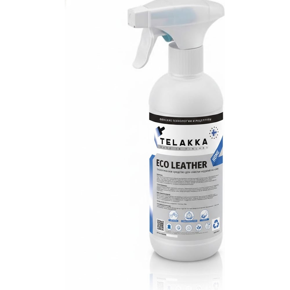 Изображение товара Очиститель кожи TELAKKA ECO LEATHER HOME 500 мл для ухода за кожаными изделиями