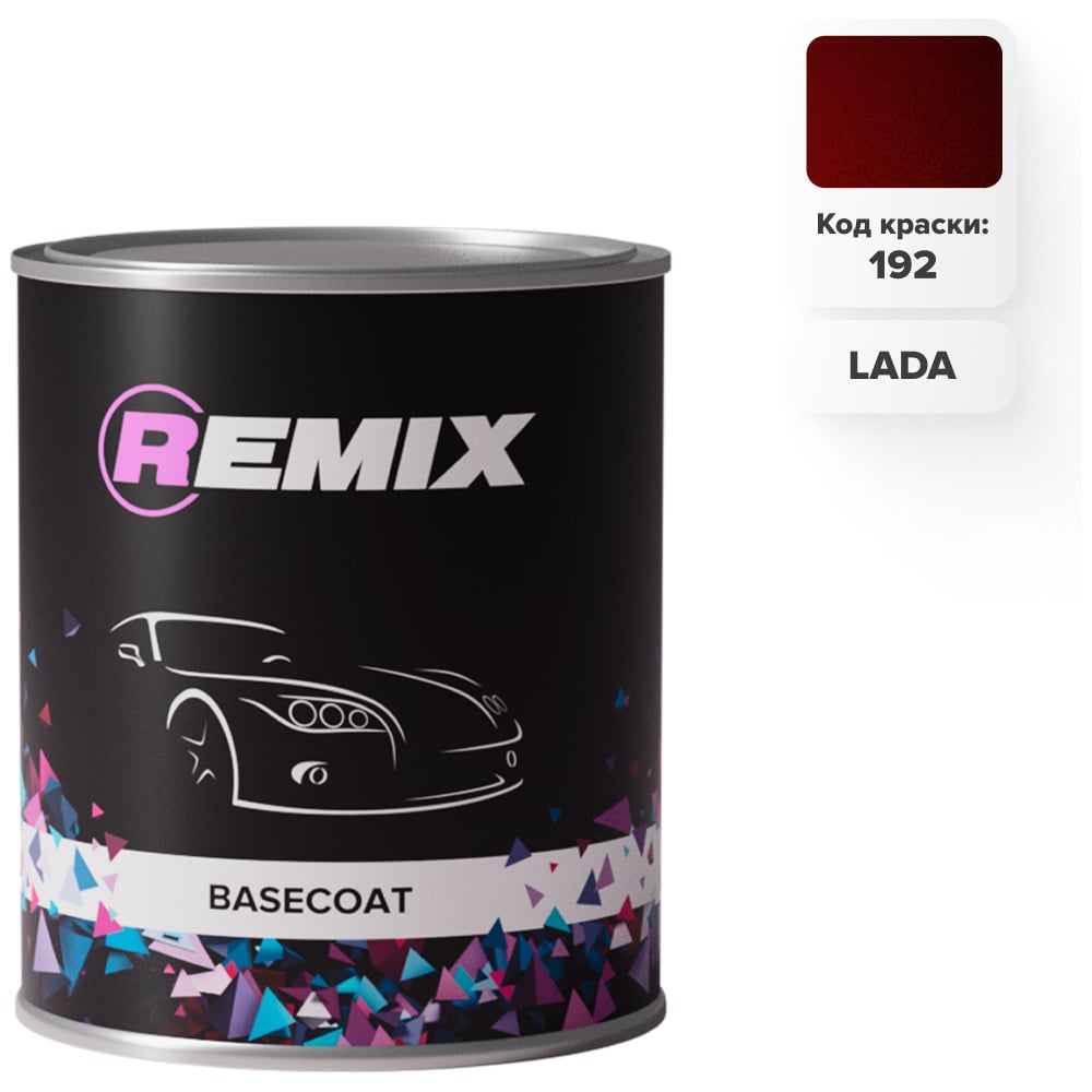 Изображение товара Базовая автоэмаль REMIX RR BASECOAT Lada 192 PORTVEIN 0,9л для кузовного ремонта