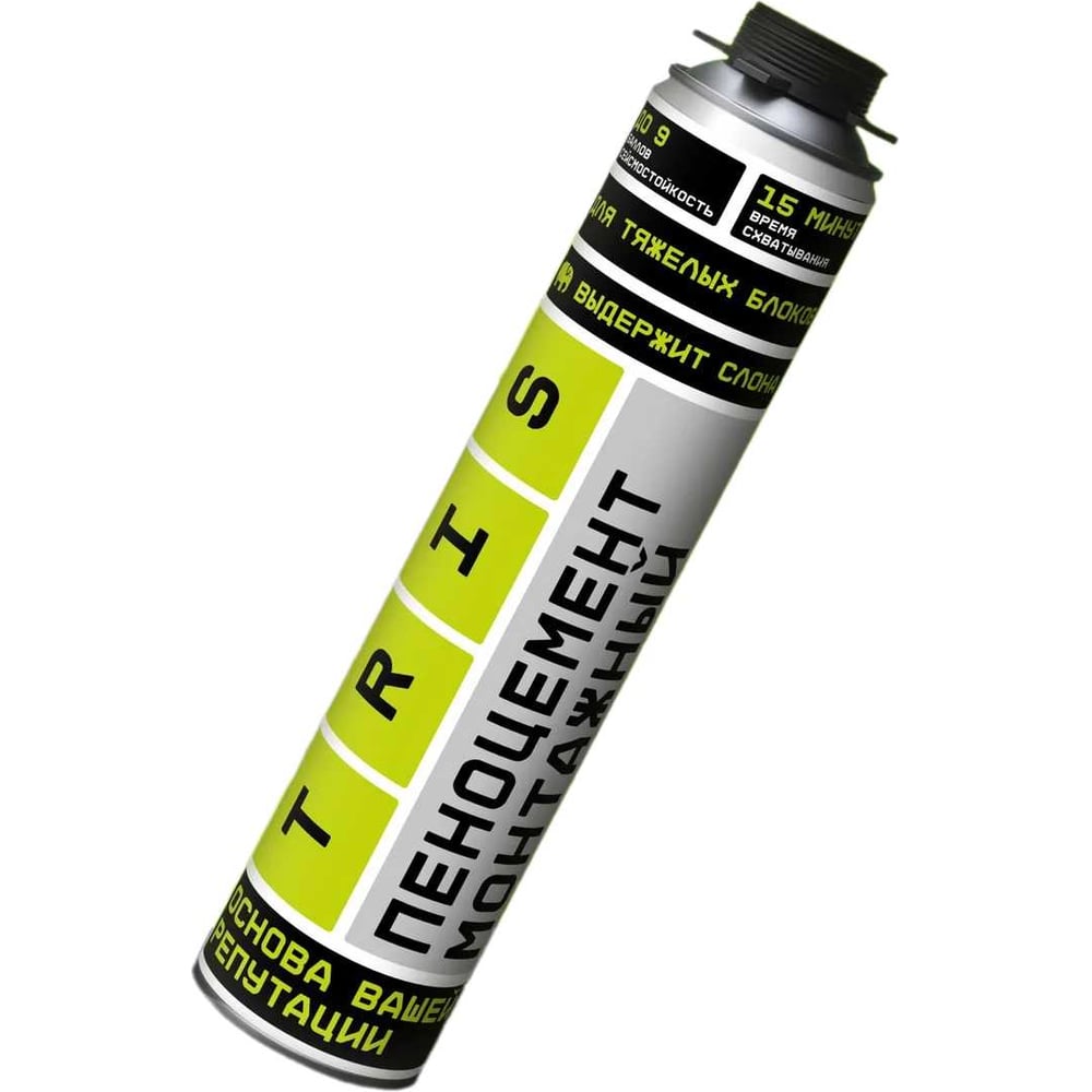 Изображение товара Клей пена цемент монтажный профессиональный TriS Termolit 1000 мл/ для газобетона, блоков и кирпича КГ0004