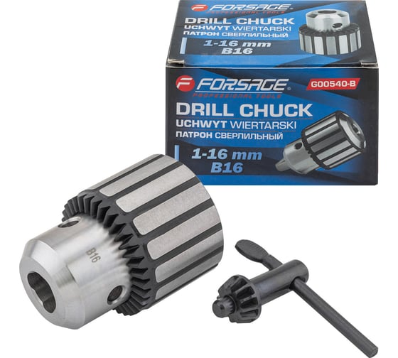 Изображение товара Патрон цанговый Forsage для дрели (1-16мм, B16) F-G00540-B(61400)
