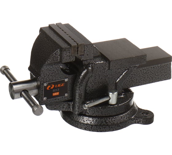 Изображение товара Тиски слесарные поворотные с наковальней LIGE 3-75мм (max. раскрытие 75мм, глубина зева 48мм, усили 277748