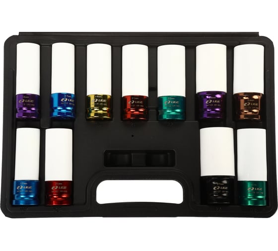 Изображение товара Набор головок ударных для литых дисков в защитном кожухе LIGE 1/2 11пр. LG-S4010 853634