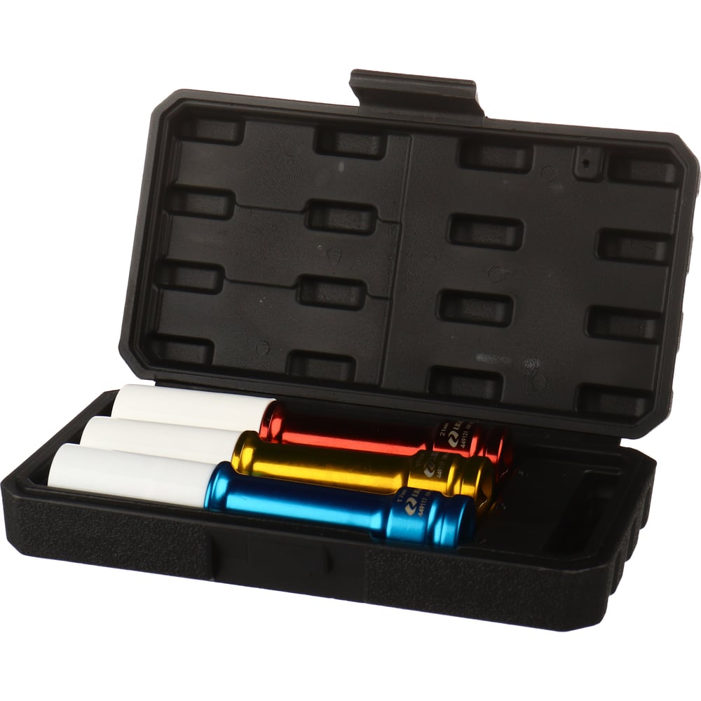 Изображение товара Набор ударных головок удлиненных для литых дисков 3 шт 17-21 мм LIGE