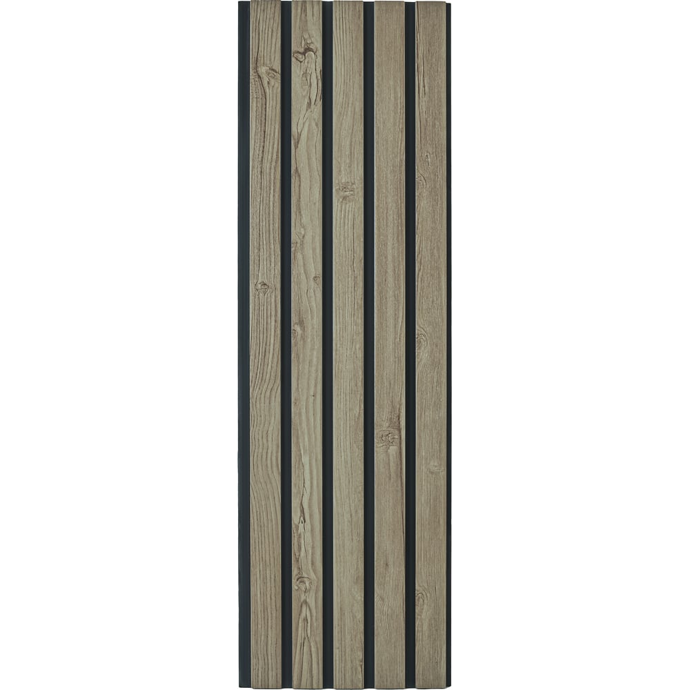 Изображение товара Реечные панели LAKO DECOR 6 шт каштан тёмный 1000х300х8 мм для интерьера