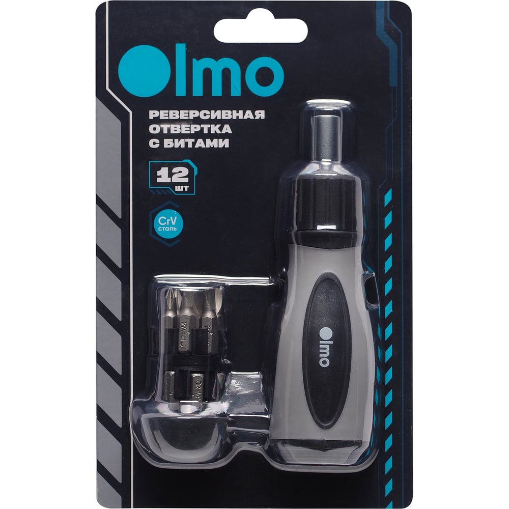 Изображение товара Набор бит 14 в 1 Olmo 346796 с трещоткой и кейсом CrV