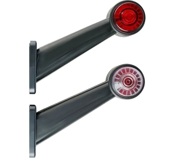 Изображение товара Фонарь габаритный светодиодный AIRLINE (огонь контурный), 12/24В, круглый, красный + белый, комплект 2 шт. ASML010