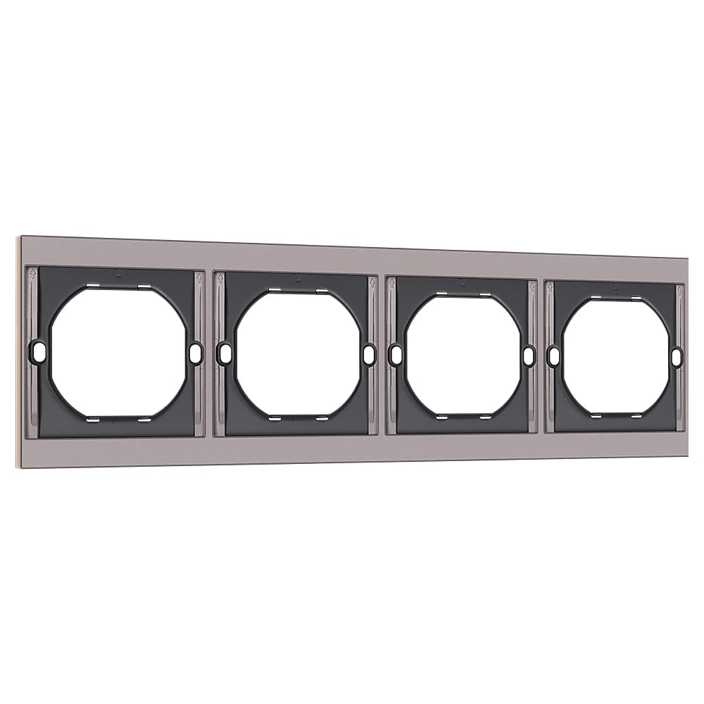 Изображение товара Рамка SMARTBUY 4-местная графит Альтаир SBE-m11g-00-FR-4 - модульное решение для кабельных систем