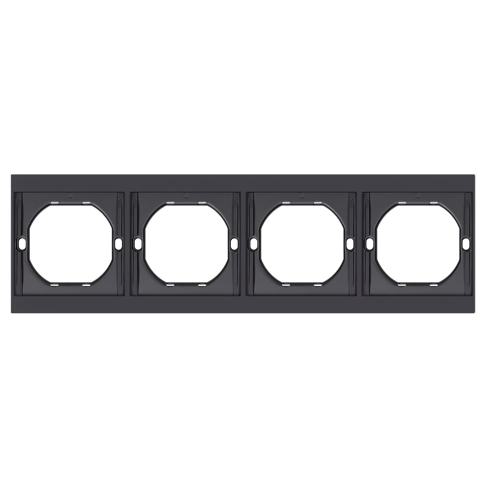 Изображение товара Рамка SMARTBUY 4-местная черная Альтаир SBE-m11b-00-FR-4 для кабельной организации