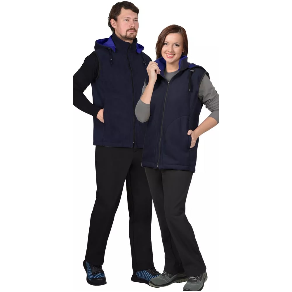 Изображение товара Жилет СИРИУС Техно синий флис дублированный размер 96-100