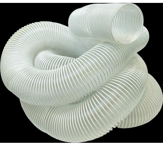 Изображение товара Шланг прозрачный армированный полиуретановый REALREZ (диаметр 100мм), 1м REZ-100mm-pvh1m