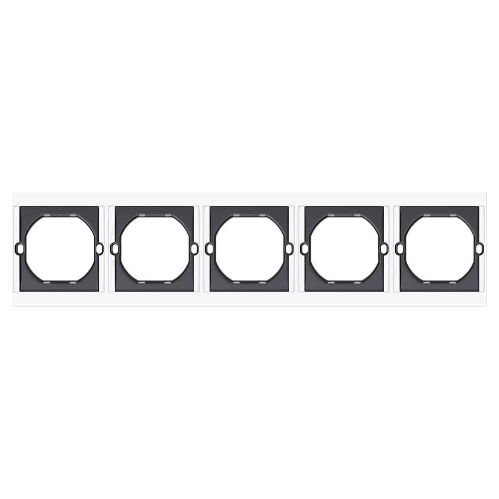Изображение товара Рамка SMARTBUY 5-местная белая Альтаир SBE-m11w-00-FR-5 для кабельных систем