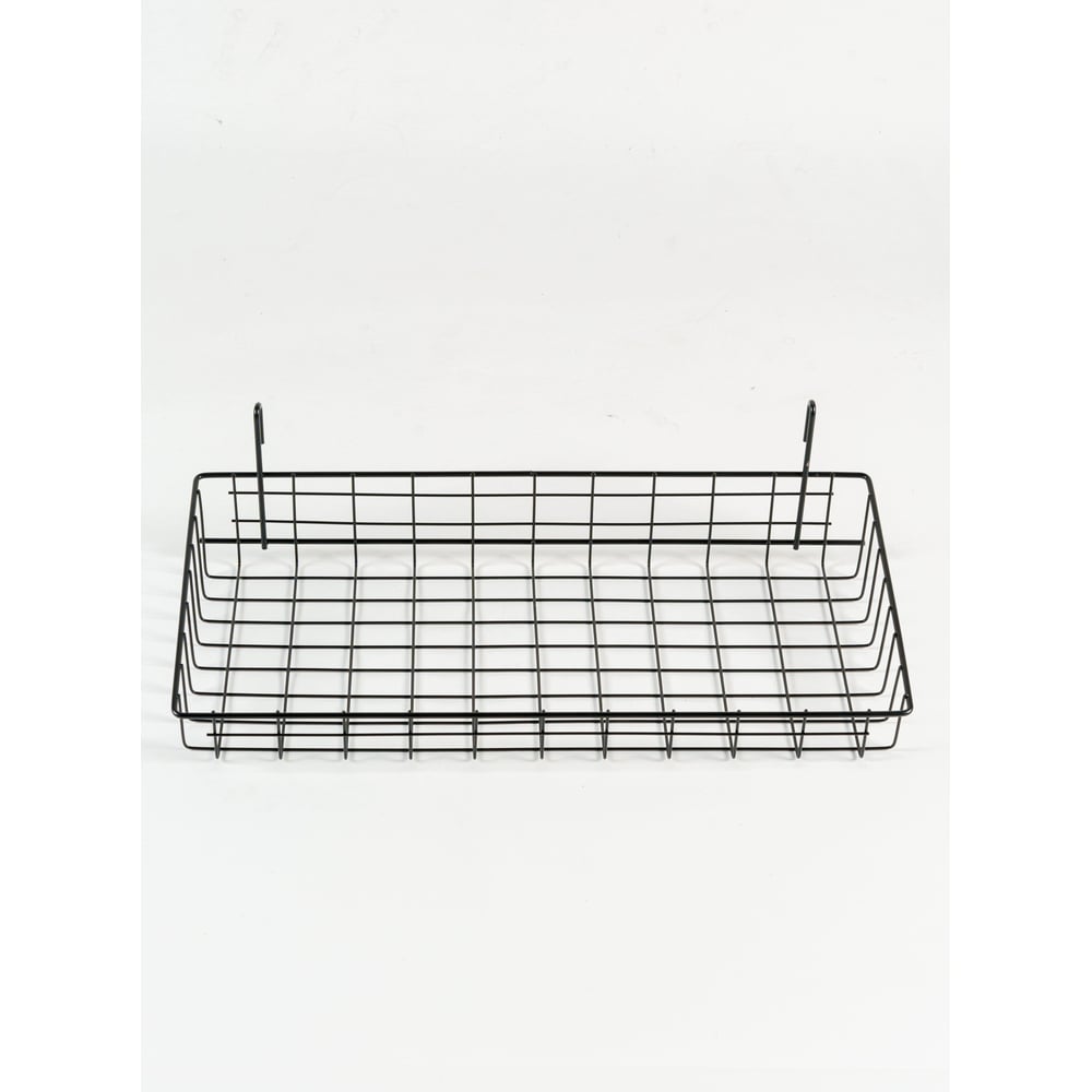 Изображение товара Корзина на сетку ПК МАГС 560х250х6х10 черный матовый серия Loft