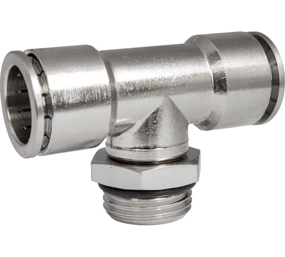 Изображение товара Фитинг цанга PI TOOLS тройник, поворотный Cn-T-1/2M-16 для полиуретана и пластиковых трубок 9549