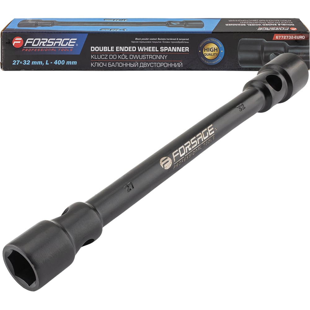 Ключ балонный двусторонний Forsage 27х32мм F-6772732-EURO(64327)