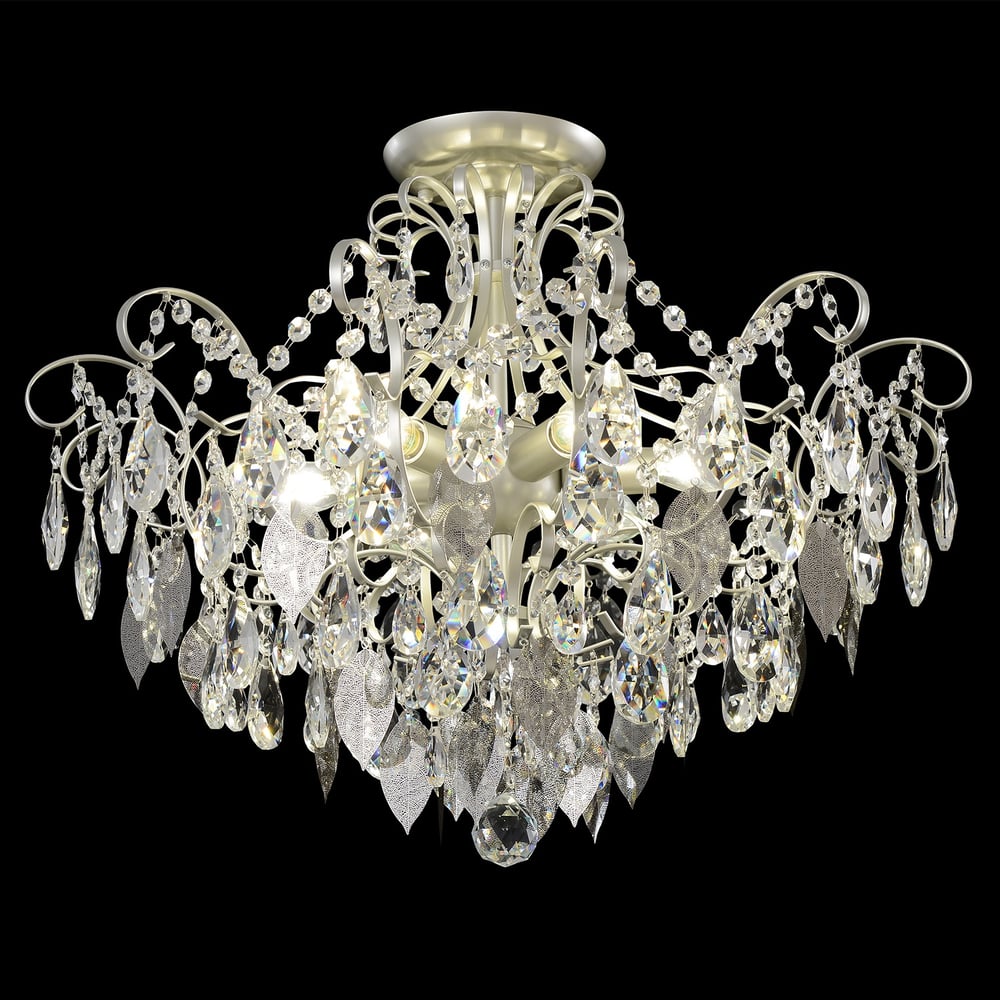 Изображение товара Потолочная люстра Crystal Lux ESMIRALDA PL6 SILVER стиль арт-деко