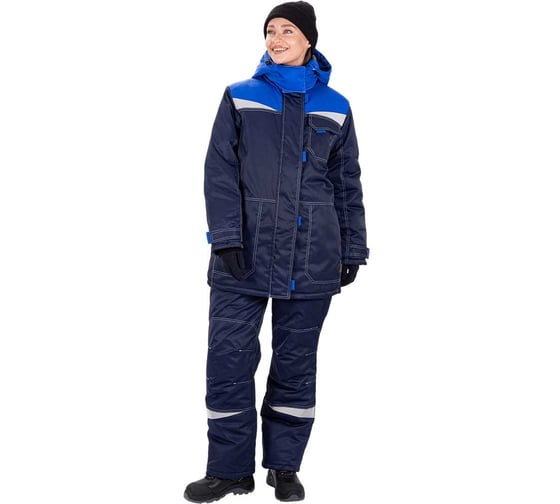 Изображение товара Костюм ГК Спецобъединение КМ-10 ЛЮКС зимний 3-4 класс, синий-василек, женский (112-116, 182-188) Кос 236/112/182