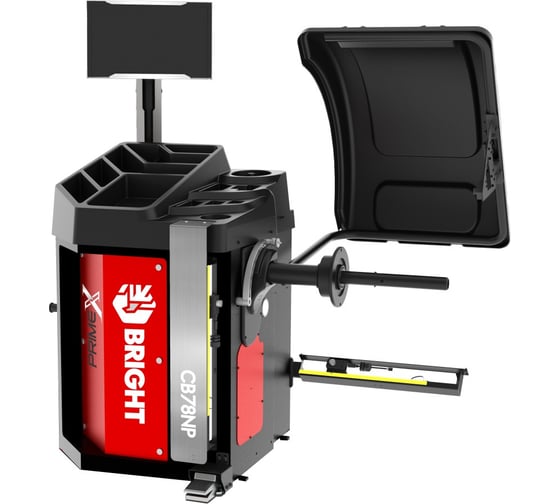 Изображение товара Стенд балансировочный BRIGHT CB78NP RAL9011 с ЖК-монитором, автовводом 3 параметров, режимом диагностики В0000000207582