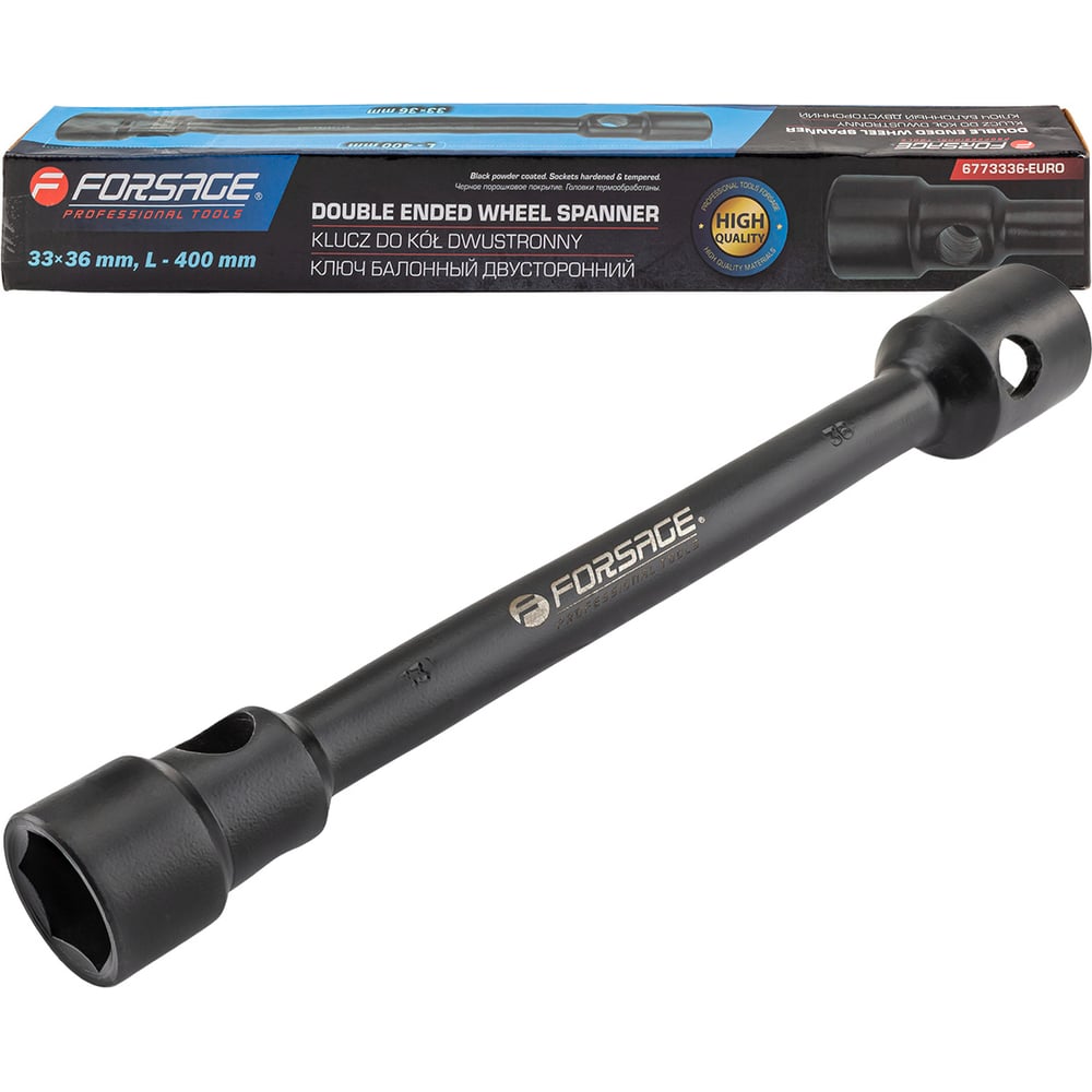 Изображение товара Ключ балонный двусторонний Forsage 33х36мм F-6773336-EURO(64331) Изображение товара Ключ балонный двусторонний Forsage 33х36мм F-6773336-EURO(64331)