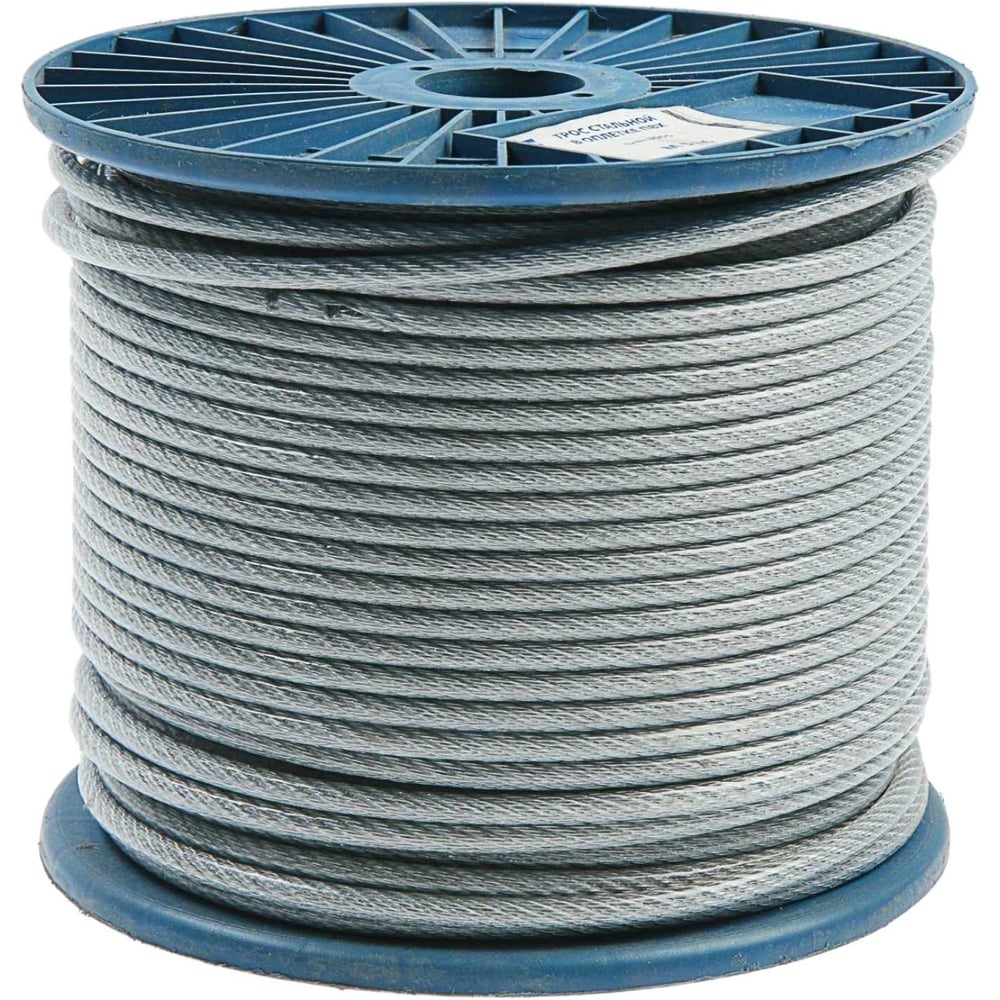 Изображение товара Трос STEELREX DIN 3055, для растяжки, в оплётке ПВХ 2/3 (200м) 05320020030100020000