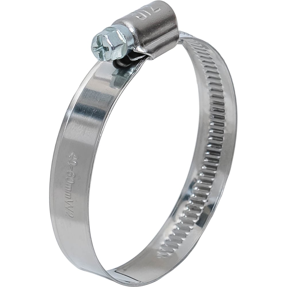 Изображение товара Хомут червячный ZIP 40-60/12W2 из нержавеющей стали, 25 шт