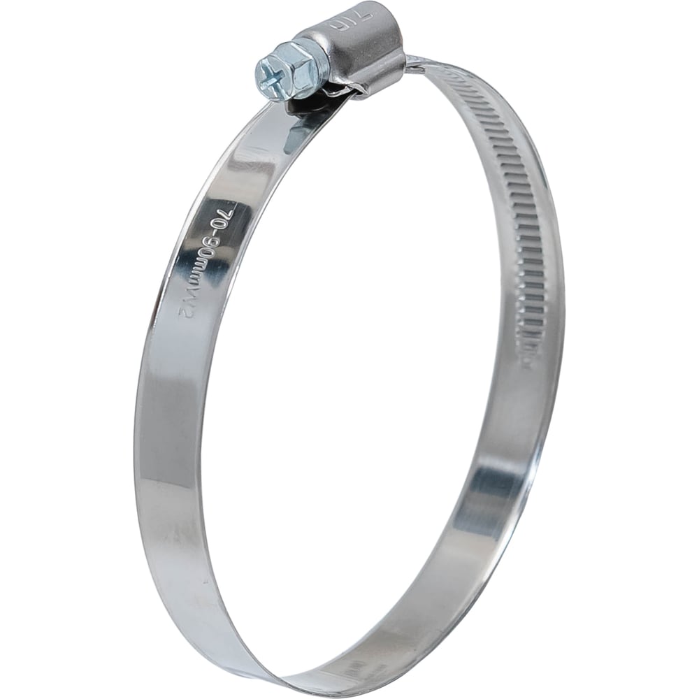 Изображение товара Хомут червячный ZIP 70-90/12W2 нержавеющая сталь 25 шт.