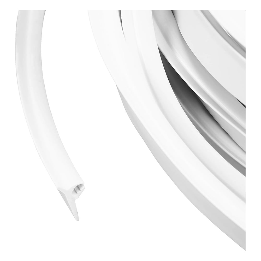 Изображение товара Уплотнитель силиконовый Mebax премиум вставка №1, 100м, белый, T-образный