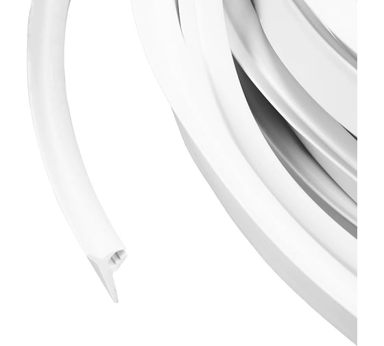 Изображение товара Белый уплотнитель ПВХ Премиум Mebax вставка №1, на бухте (100 м) 00-00003619