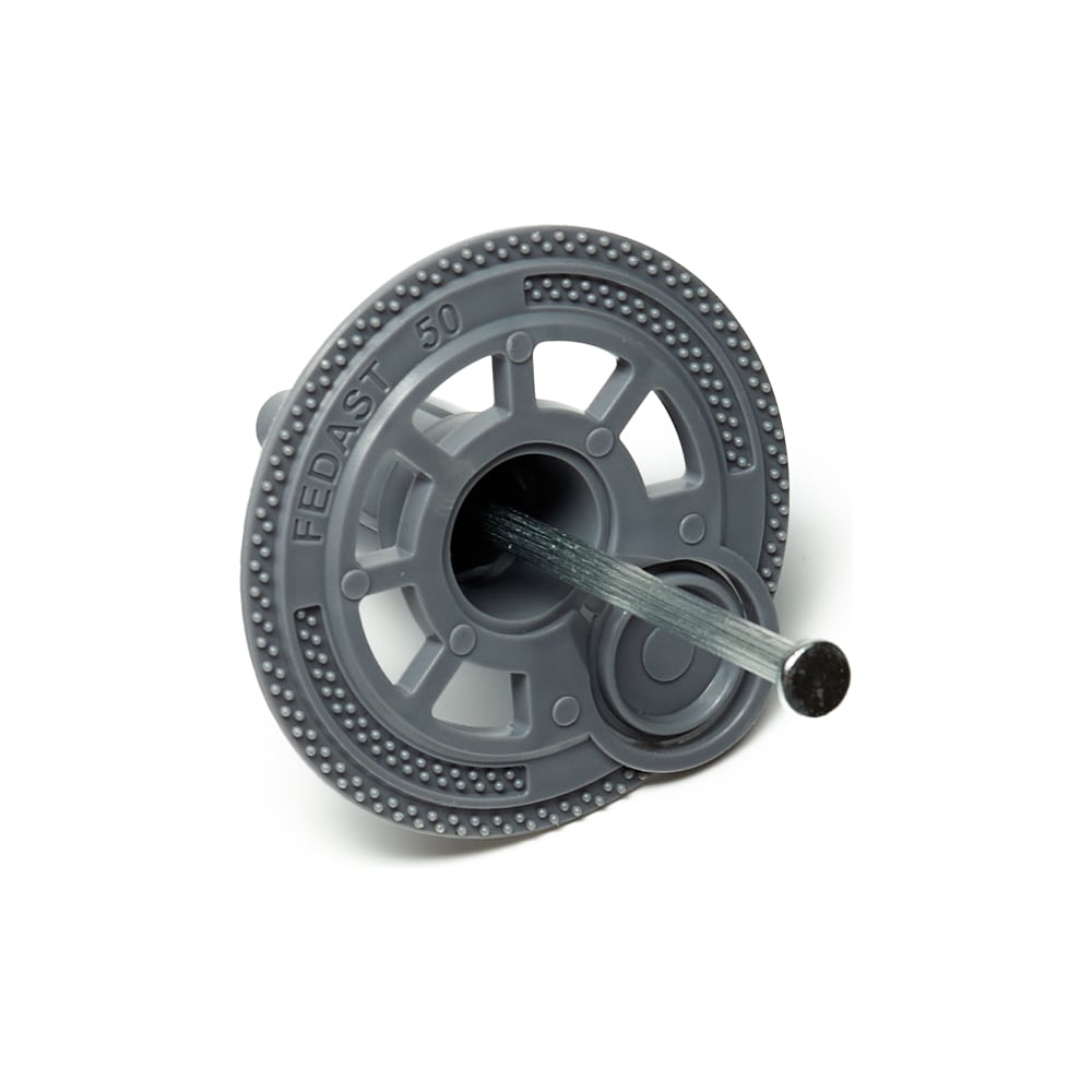 Изображение товара Тарельчатый дюбель гриб Fedast 50 мм с гвоздем для газобетона 200 шт