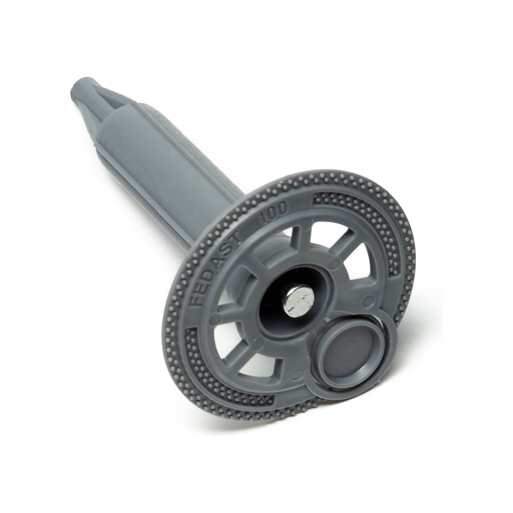 Изображение товара Тарельчатый дюбель гриб Fedast 100 мм с гвоздем для газоблока IN100-90 100 шт