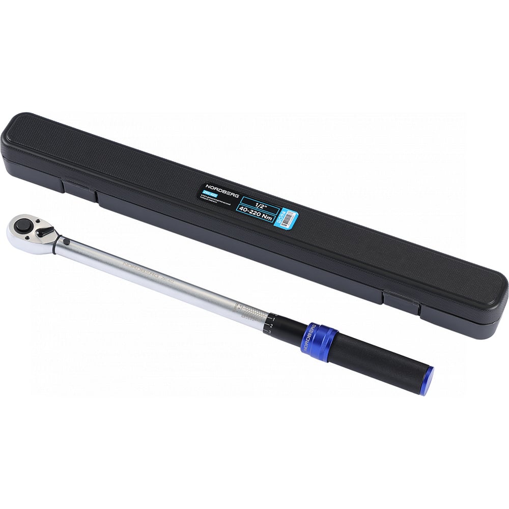 Изображение товара Ключ динамометрический NORDBERG 1/2, 40-220 Нм, в кейсе 292-422