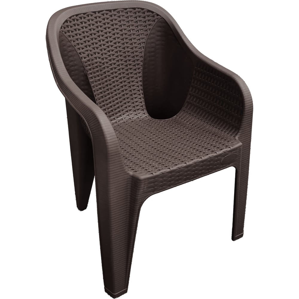 Изображение товара Кресло HENIVER ROMA SPC-050 пластиковое коричневое удобное прочное