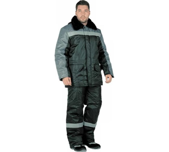 Изображение товара Костюм ГК Спецобъединение ЛОГГЕР ПРОТЕКТ утепленный, серый-черный-лимонный (112-116, 194-200), компл, Кос 937/112/194