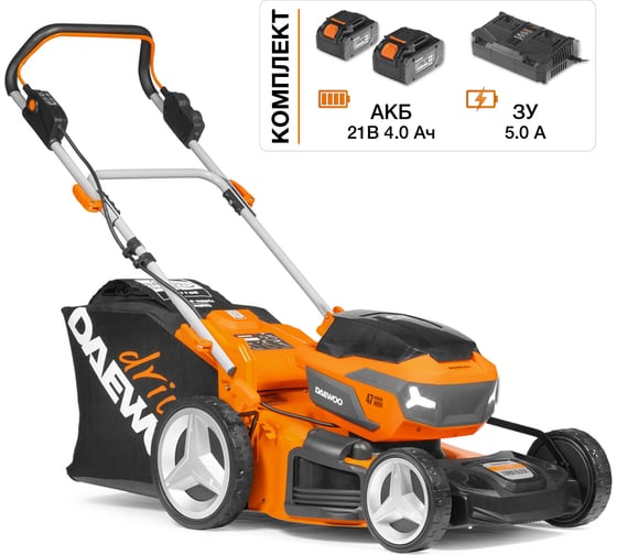 Изображение товара Газонокосилка аккумуляторная DAEWOO с АКБ и ЗУ DLM 5042Li SET