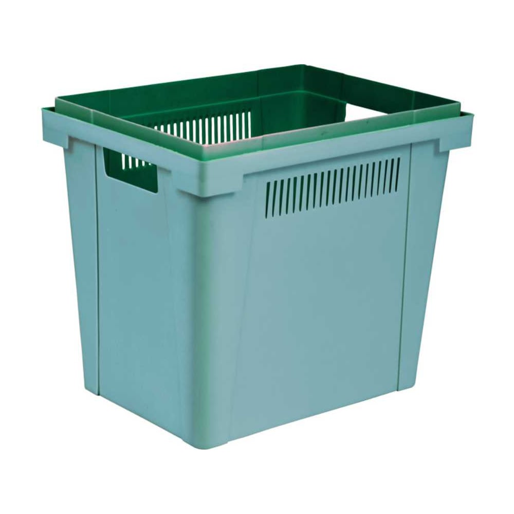 Изображение товара Ящик цветочный Дигрус 400х300х350мм зеленый для растений и цветов