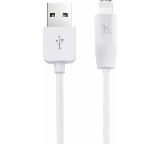 Изображение товара Кабель USB 2.0 Hoco X1, AM/Lightning, белый, 2м 6957531032014