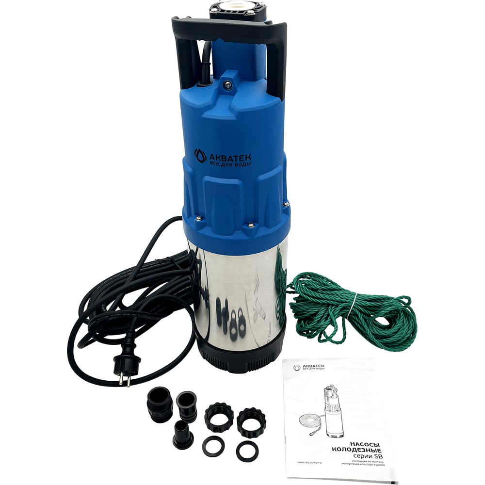 Изображение товара Насос колодезный Акватек SB6-35 с кабелем 15 м погружной центрробежный бытовой