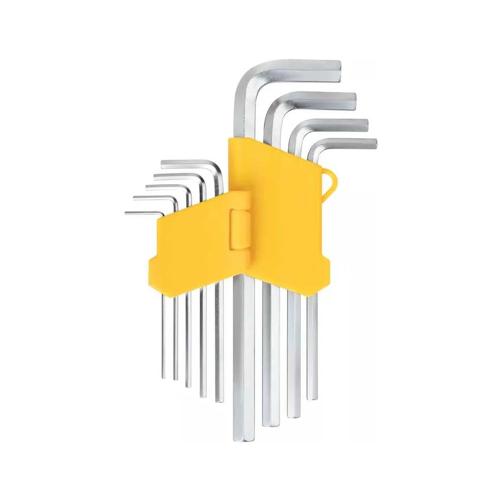 Изображение товара Набор шестигранных ключей FIT CrV 9 шт. 1.5-10 мм в пластиковом держателе