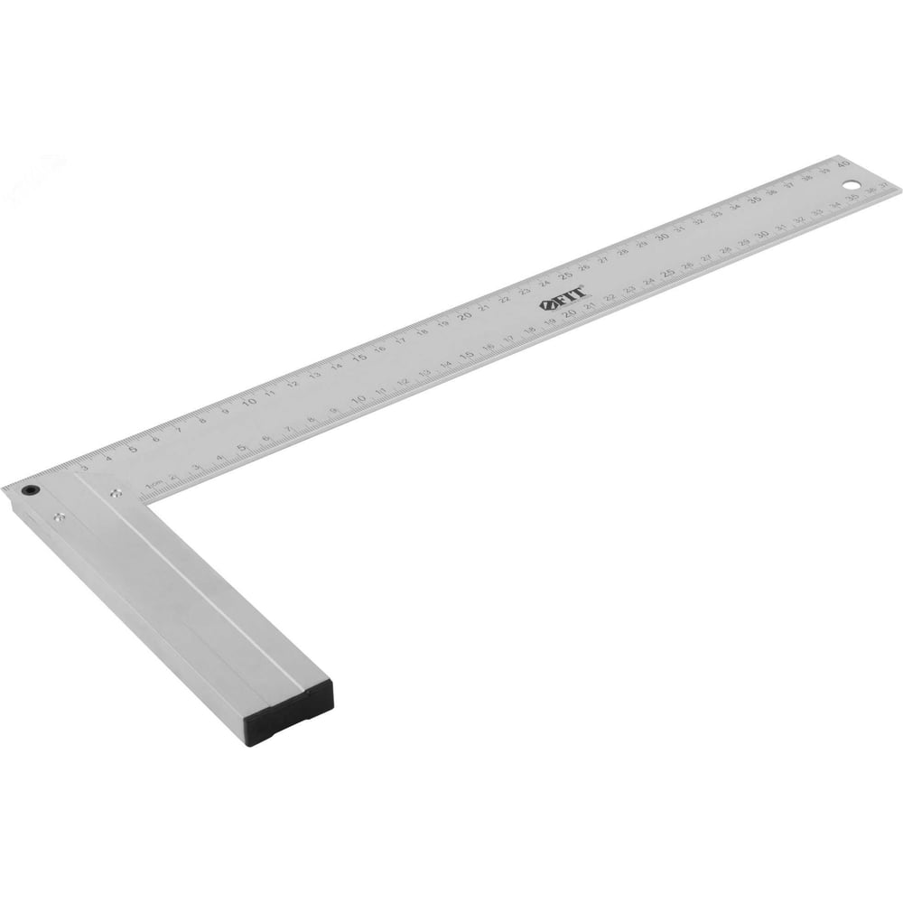 Изображение товара Угольник столярный литой алюминиевый FIT Профи 500 мм с двусторонней шкалой