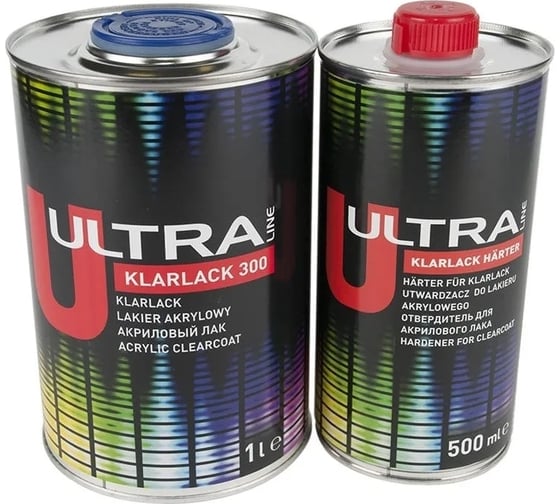 Изображение товара Акриловый лак Novol ULTRA KLARLACK 300 2К (банка; 1 л; с отвердителем 0.5 л) 99224