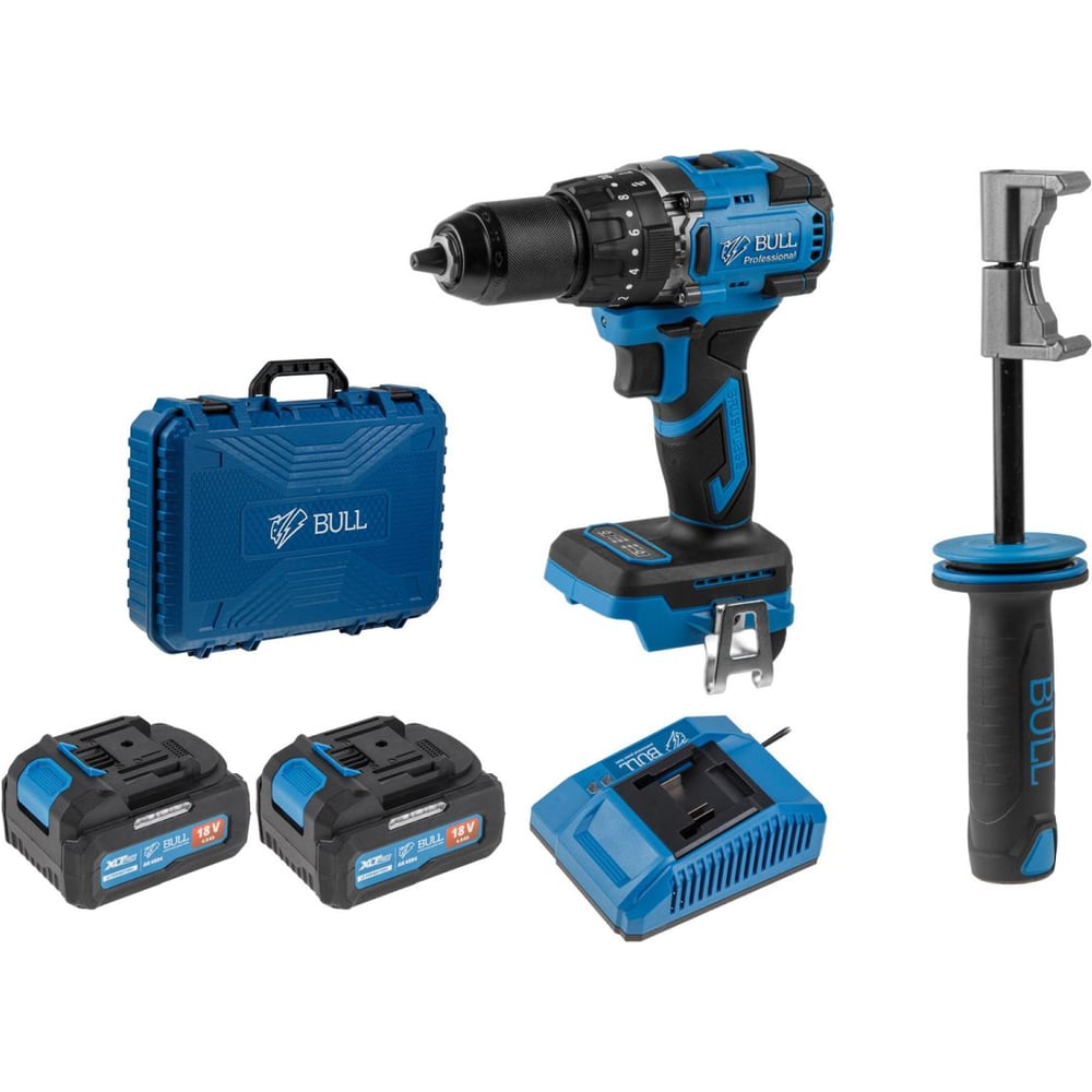 Изображение товара Аккумуляторная дрель-шуруповерт BULL SR 1806 R-series бесщеточная 18 В 80 Нм