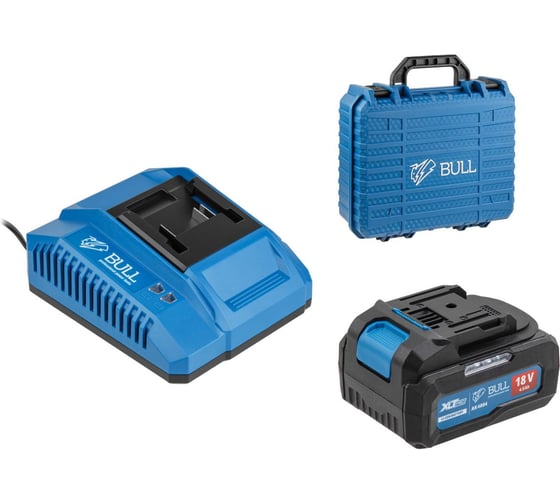 Изображение товара Набор аккумулятор BULL 4 А*ч и зарядное устройство 1х4 А  XLTpro в чемодане SET 2329061