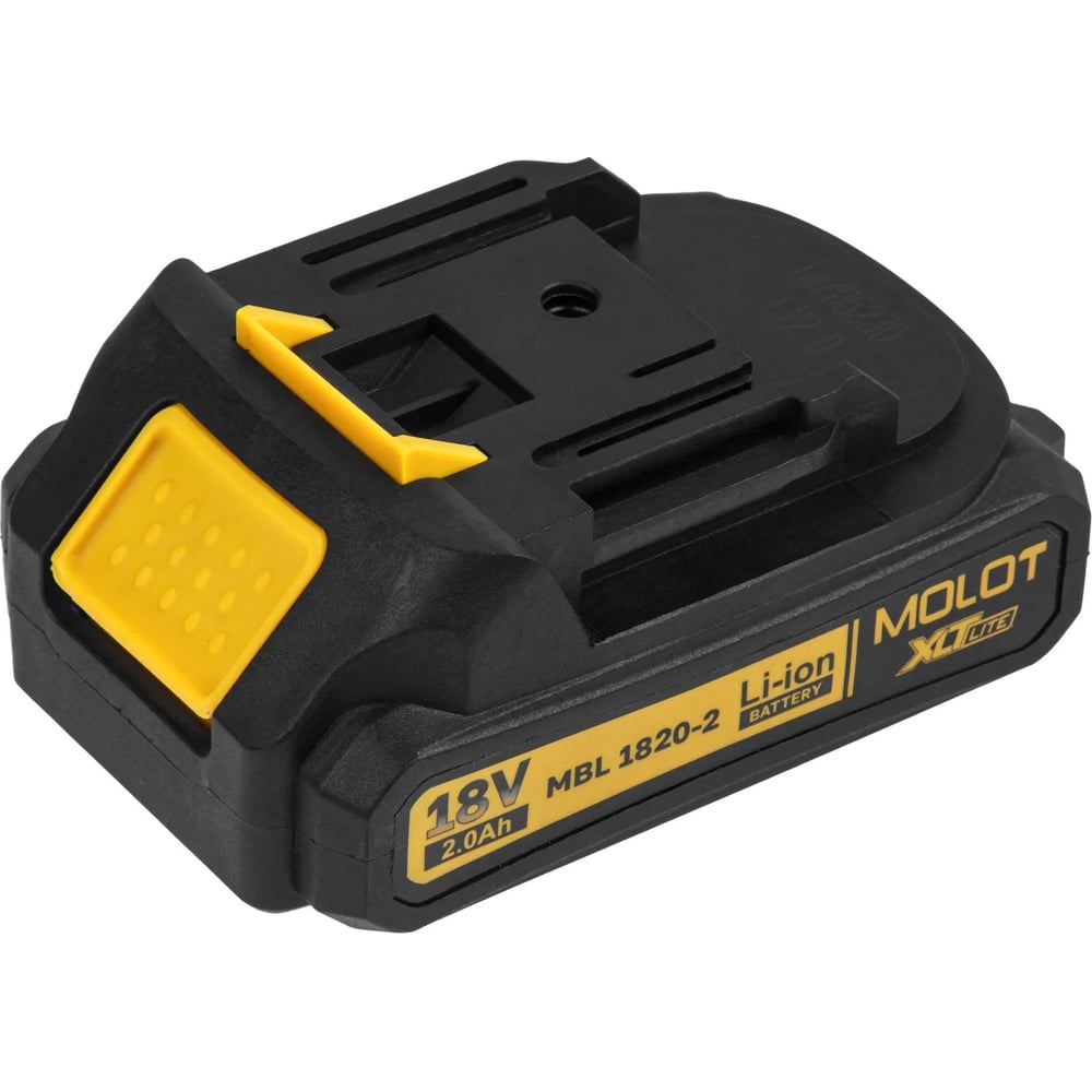 Изображение товара Аккумулятор MOLOT MBL 1820-2 XLT Lite 18 В 2 А*ч для бытовых инструментов
