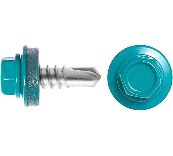 Изображение товара Саморез кровельный SWFS Премиум RAL-5021 ZP 4,8х35 (4200шт) тов-121798