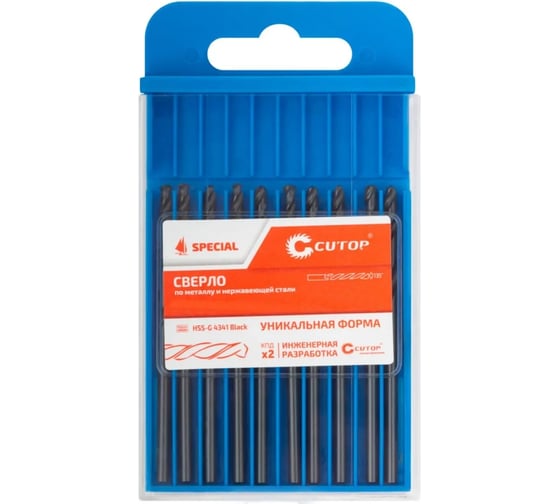 Изображение товара Сверло по металлу Cutop Special, HSS-G, 4.2 х 75/38 мм (10 шт) 54-947