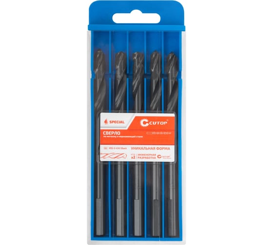Изображение товара Сверло по металлу Cutop Special, HSS-G, 12 х 151/90 мм (5 шт) 54-962