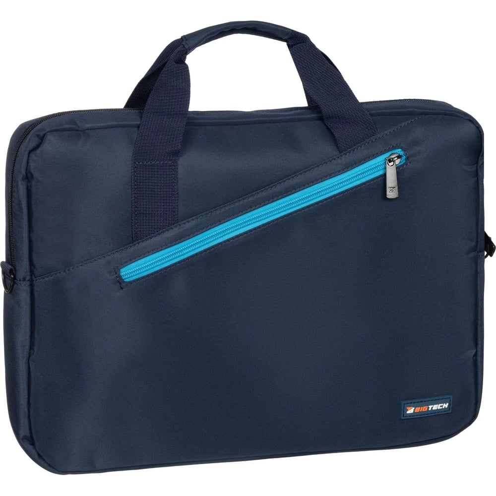 Сумка для ноутбука BigTech Regular 15.6", LB-BT-05GR, синий 2094231