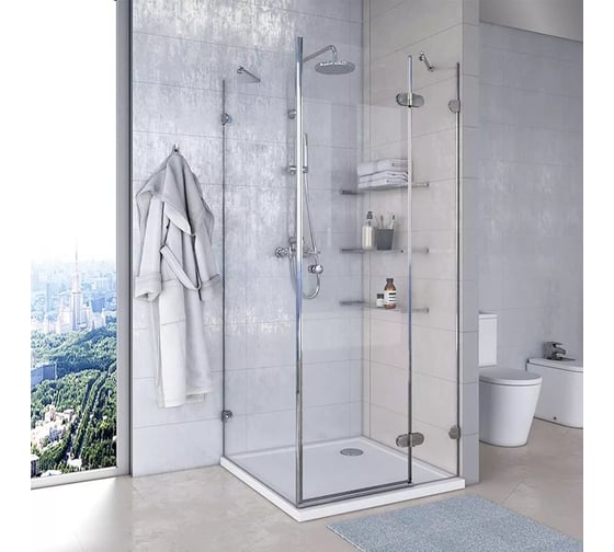 Изображение товара Душевое ограждение AQUATON Lax R квад 100х100х200, 1AX020SSXX000